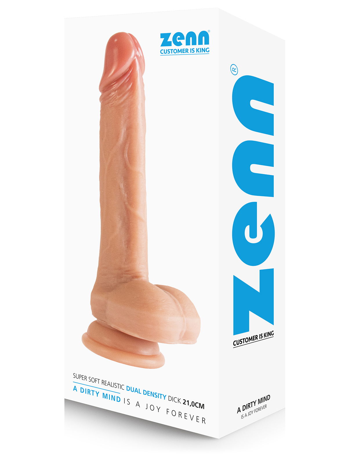 Brunos \ ZENN \ ZENN \ Super Soft Realistic Dual Density Dick 21 x 4,0 cm