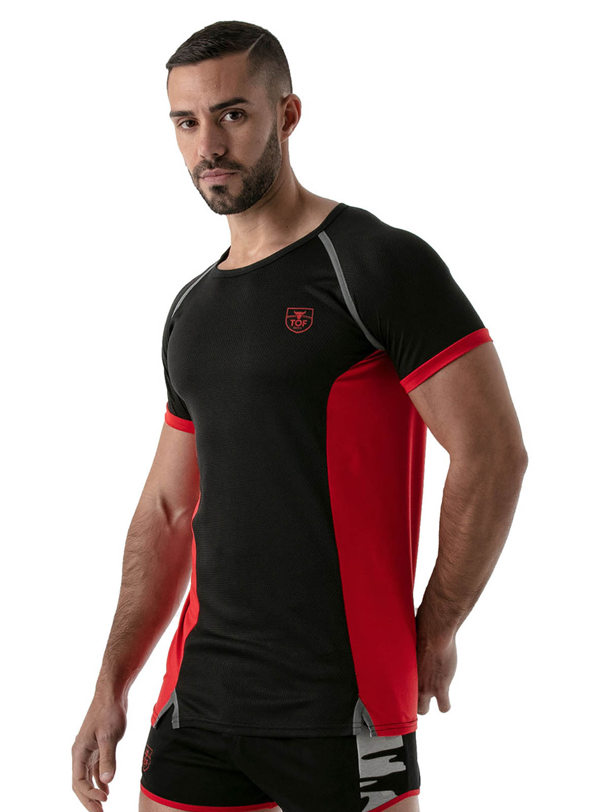 Brunos \  \ TOF Paris \ Total Protection T-Shirt | Black/Red