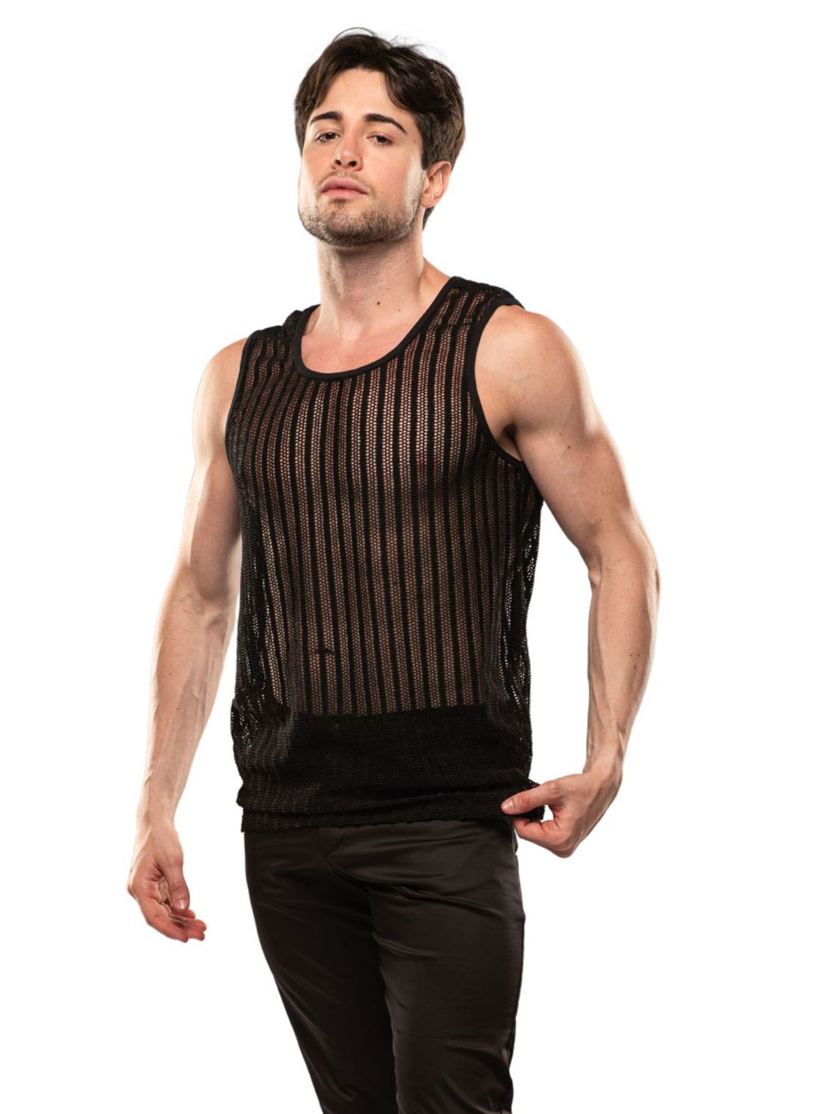 Brunos \ NEU \ TOF Paris \ Sheer Mykonos Tanktop | Black