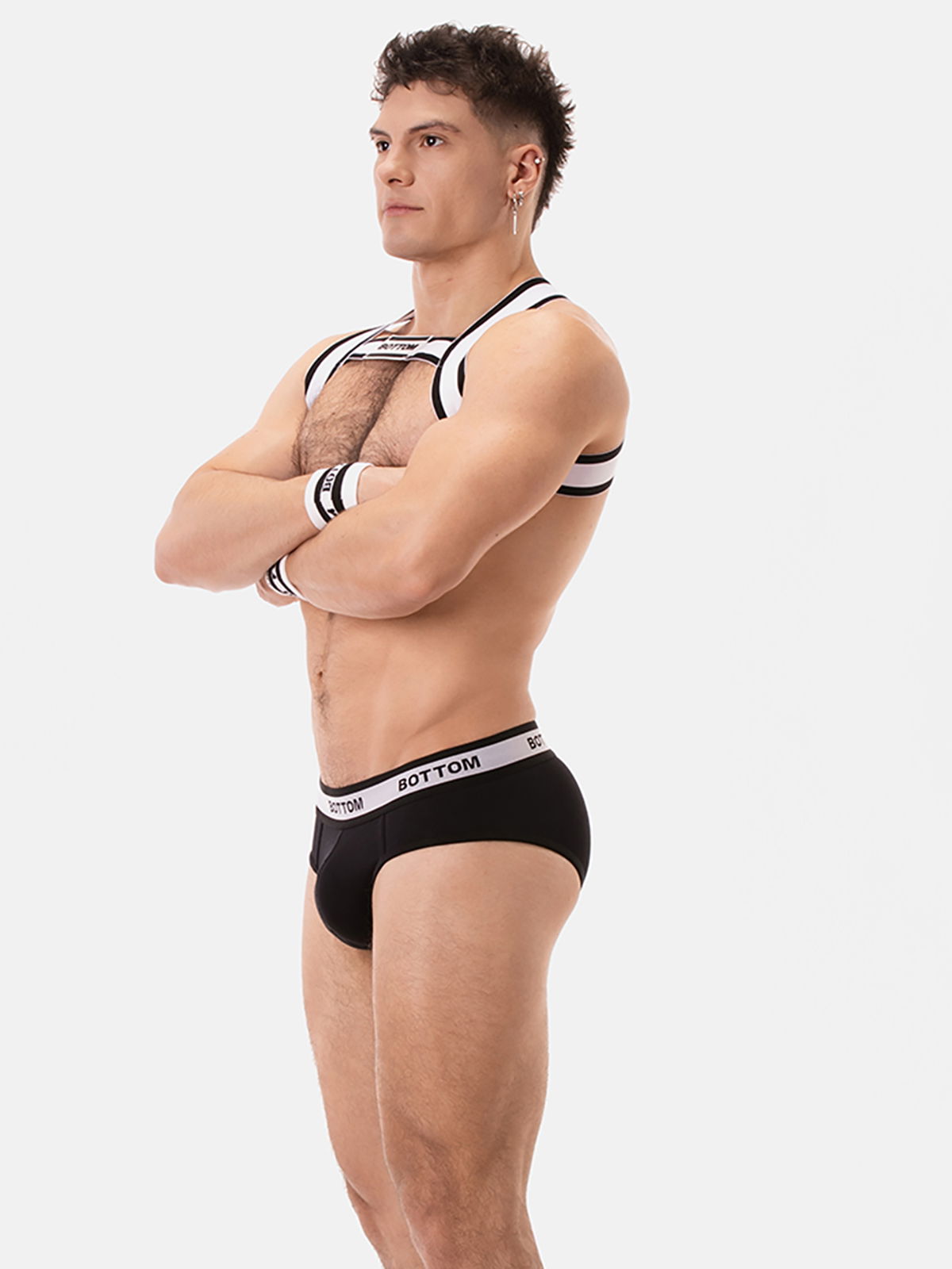 Brunos \ Jocks \ Barcode Berlin \ Backless Brief BOTTOM | Black/White