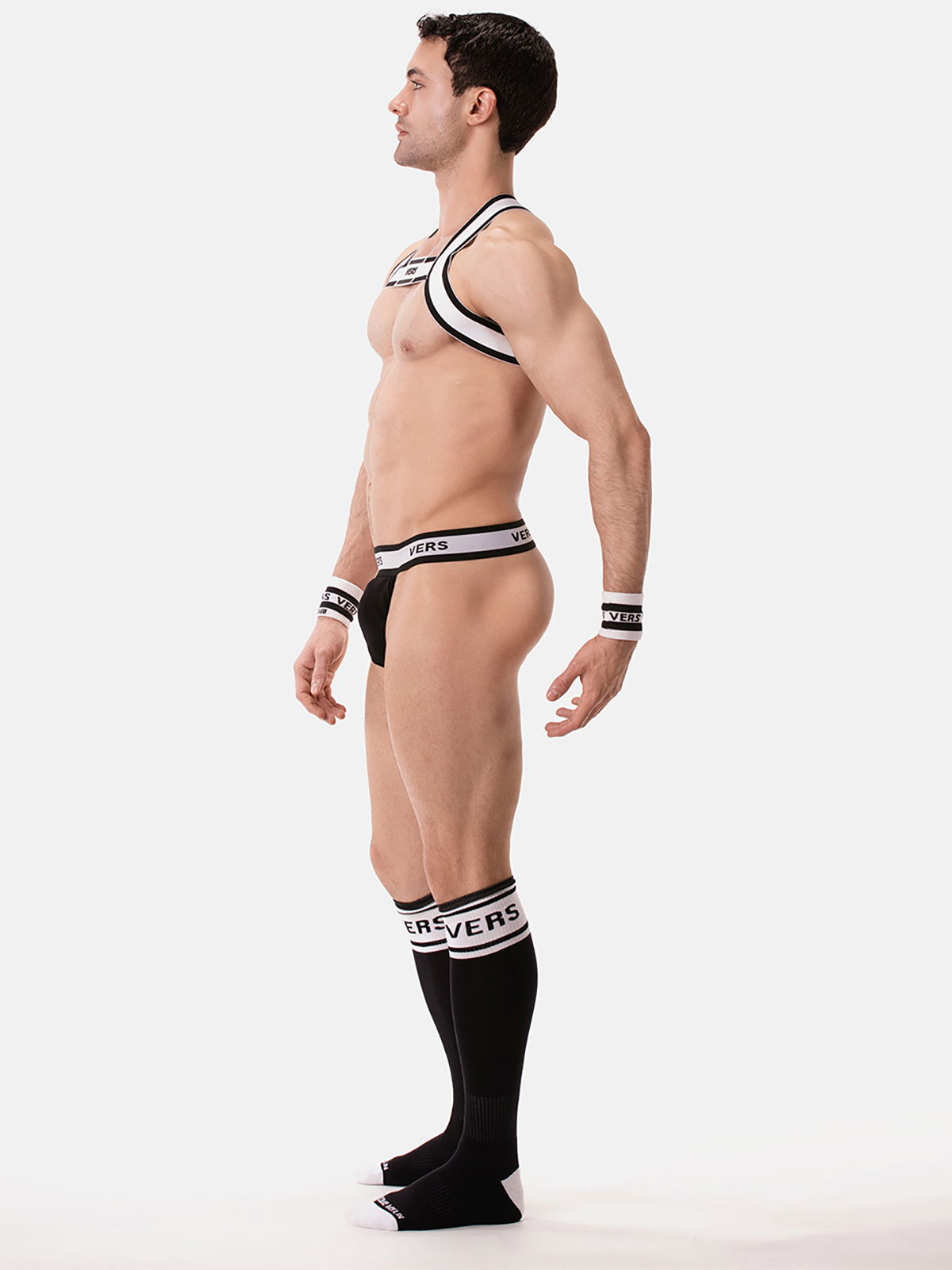 Brunos \ Jocks \ Barcode Berlin \ Suspender Slip VERS | Black/White