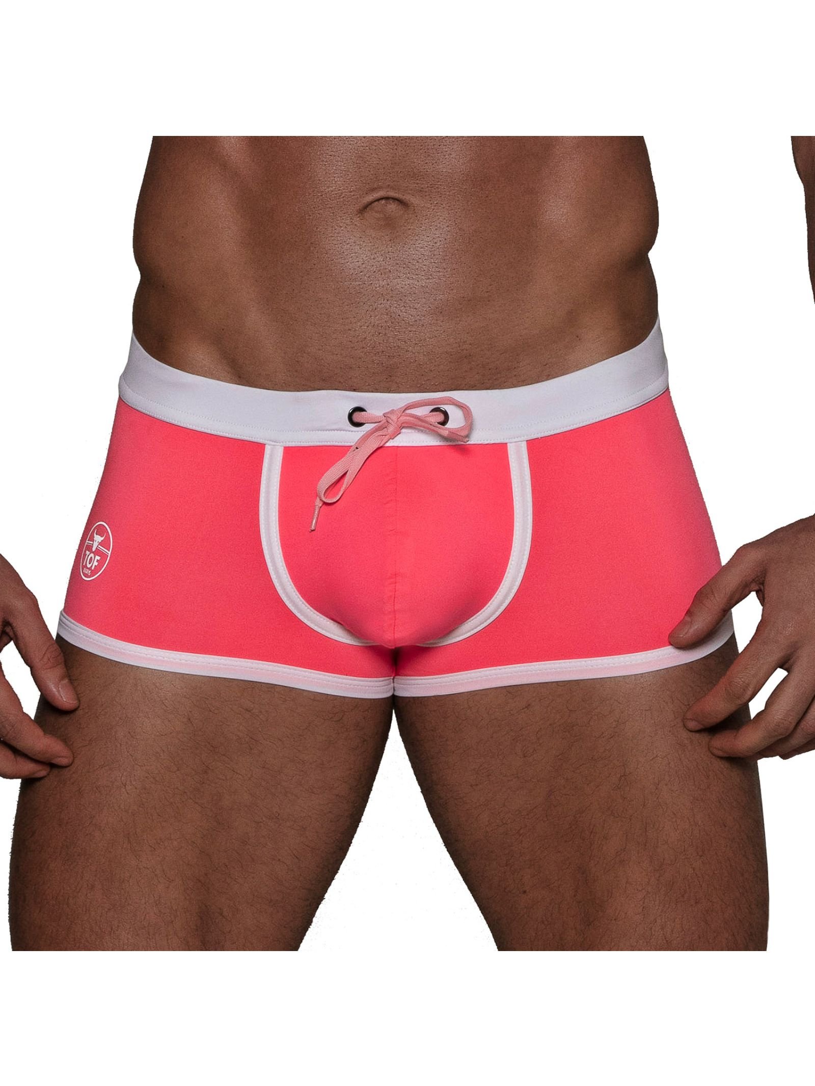 Boxer Trunks Neon Swimwear | Pink 
