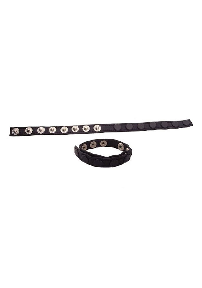 Brunos \ Leder  \ Rouge Toys \ Rouge Single Multi Snap Cock Strap - Cockring aus Leder